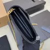 Alta Qualidade Clássico Cadeia Strap Envelope Saco Crossbody Couro Genuíno Caviar Lambskin Bolsa Underarm Sacos De Ombro Designers Mulher Saco De Embreagem Bolsa De Luxo