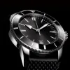 Top AAA Breit Super Ocean Aço Inoxidável Moldura Rotativa Relógio Masculino Autômato Faixa de Borracha Relógio que Brilha no Escuro