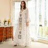 Vêtements ethniques Ramadan Sequin Abaya Eid Femme 2023 Brodé Marocain Caftan Plus Taille Turquie Abyas Kaftan Dubaï Robe Arabe Islamique
