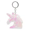 Cute Unicorn Keychain Glitter Pompom Sequins Key Ring Gifts For Guest Women Wedding Souvenir Car Bag Accessories Key Chain289M