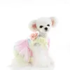 Odzież dla psa kolorowa sukienka zimowa tutu spódnica szczeniaka chihuahua pomeranian pudle maltański Bichon Yorkshire terrier ubrania dla zwierząt domowych