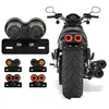 Light Bars Working Lights Motorcycle Tail Integrated Running Lamp Brake Turn Signal With Plate Bracket For Harly Moto Street Bike Dhkvx