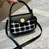 Retro menina bolsa de ombro nova casual ombro pendurado portátil feminino tecido quadrado saco moda pequena