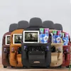 Car Seat Organizer PU Leather Storage Bag With Trash Can Foldable Dining Table Car Seat Storage Bag Accessories1292N