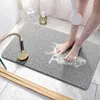 Tapis de bain tapis de douche antidérapant confortable, baignoire avec dispositif de Drainage, luffa en PVC, sol imperméable pour zones humides