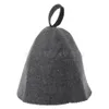 Chapeau de Sauna en feutre de laine, casquette Banya russe Anti-chaleur pour douche, bain, maison, Protection de la tête, goutte Y1124256w