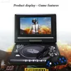 DVD VCD Player 7,8 tum mobil DVD -spelare HD Portable Screen 270 ° Rotary EVD IntEeligent TV -laddning av CD -spelare med högtalare L230916