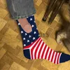 Men's Sports 1 Pair Fashion Fun Pattern Casual Bag Cotton Novelty Show Off Adults Funny Calcetines Hombre x0916