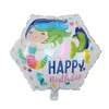 Party dekoration 18 folie ballonger uppblåsbar lycklig födelsedagsdekorationer levererar tecknad helium ballong barn ballonger leksaker släpper dhflo