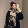 Bufanda de invierno para mujer, marca de lujo, clásico, entramado, Foulard suave, bufandas de Cachemira femenina, chal, Pashmina, chales y chales