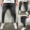 Mens Stretch förstörde jeans mode mager rippade design jeans för män helt nya hiphop -denimbyxor manliga pennbyxor 3xl194s