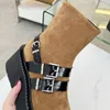 5A merk designer schoenen laarzen luxe leren laarzen Chelsea korte laarzen met dikke zolen dames modieuze snowboots Martin laarzen Regenlaarzen maat 35-41