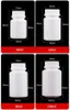 Anti theft cap plastic packaging bottles, white small empty screw cap 20ml-200ml