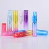 Bouteilles de pulvérisation rechargeables colorées 4ML 8ML Mini bouteille de parfum de parfum en verre portable dégradé portable contenants cosmétiques vides pour Cbgk