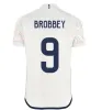 23 24サッカージャージタディックブロビーバーグイズブラックキットklaassen brobbey bergwijn cruyff men kids home away awacherシャツs-xxl