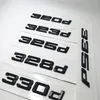 Black 316d 320d 325d 328d 330d 335d Emblem Number Number Letters لـ BMW 3 Series E90 E46 E91 E92 E93 F30 Car Accessories 234Z