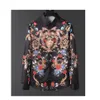 2022designer luxury mens dress casual print shirts for men long sleeve cotton paris slim fit womens shirt#L254V277O