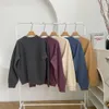 Heren en Dames Hoodies Sweatshirts Designer Modemerk Kahart Carhat Label 23ss Herfst/winter 430g Wasbaar Oud Paar Ronde Hals Trui Oxtj