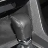 Чехлы для переключения передач, чехол для Honda Civic 10, автоматические ошейники переключения передач, чехол для ручки из натуральной кожи, стайлинг автомобилей «сделай сам», черный, красный, line287U