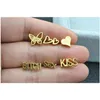 Tongue Rings Shippment 50st Body Jewelry - Heart Fjäril Punk Tongue/Nipple Ring Skivstång Slee Piercing Bar Mix Drop Deliv Dhgarden Dhpeb