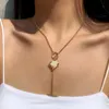 Gulddesigner halsband mode Sier halsband premium smycken bröllopsfest juveler gåva