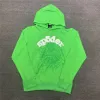 Rode Sp5der Young Thug 555555 Hoodie Mannen Vrouwen Angel Hoodies Broek Bladerdeeg Afdrukken Grafische Spinneweb Sweatshirts Y2k