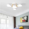 Lampadari Nordic Macaron LED Lampada da soffitto a forma di fiore petalo Soggiorno Camera da letto Sala da pranzo Lampade personalizzate Negozio di abbigliamento Lampadario decorativo