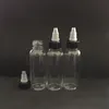 Bottiglie contagocce in plastica E Cig con tappi twist off 30ml 50ml 60ml 100ml 120ml Forma di penna Bottiglia di unicorno Bottiglie vuote per animali domestici per E-Liquid Amflu