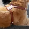 Nouveau collier réglable à pointes cloutées Rivets en cuir PU chien harnais pour animaux de compagnie collier de marche laisse pour Pitbull Mastiff HG99 201126221Z