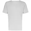 남성용 T 셔츠 Homme Plisse 패브릭 주름 상단 둥근 목 느슨한 다목적 캐주얼 짧은 슬리브 티셔츠