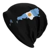 Basker unisex vinter varm motorhuv homme stickade hattar gatuflaggkarta av argentina beanie cap utomhus argentinska stolta mössor