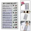 Nieuwe draagbare camper checklist notitiebord verwijderbare klusjes herbruikbare creatieve notitieblok voor thuis kamperen reizen ouderenzorg checklist322m