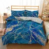 Bedding Sets Marble Pattern Printed Duvet Cover Single Twin Double Full King Size Fashion With Pillow Case Bedroom Textiles