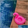 Andra badtoalettförsörjningar Uppblåsbara flamingo drycker kopphållare Donut vattenmelonläppbassänger flyter leksaker parti dricka sittbåt summa dhzae