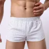 Roupa interior masculina boxers algodão xadrez shorts calcinha grande curto respirável flexível shorts boxer homme sexy unterhosen herre234s