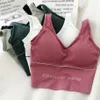 Bras sexig rygglös sportbh kvinnor fitness topp löpande gym skörd push up sport bh brassiere femme216s