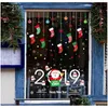 Autoaufkleber Weihnachtsbaum Santa Schneemann Dekorationen Frohe Weihnachten Ornament Home Fenster Wand Markt Glas Kind Schlafzimmer Aufkleber Drop Deli Dhjph