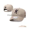 2023 di lusso del cappello della benna del progettista delle donne degli uomini delle donne di baseball Cen Fashion Design Cap squadra lettera Jacquard unisex pesca Ny Berretti Dro Dhbkh