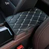 Housses de siège de voiture en cuir cousu, accoudoir automatique, coussin de protection, boîte universelle, imperméable, antidérapant, Mat259D