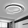 Lâmpadas pendentes modernas LED lustres luzes sala de estar quarto lustre de plafond moderne luminária plafonnier branco preto teto