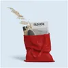 その他のお祝いのパーティー用品キャンバスバッグコットントート再利用可能な食料品店の布バッグDIY広告プロモーションギフトカラーDHSEUに適しています
