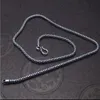 سلاسل Nagons Scales Necklace للرجال نساء المجوهرات الفضية الأزواج الرجعية اللباس 270i