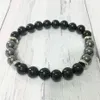 MG0338 2019 New Design Men's Energy Bracelet Black Onyx Hematite Bracelet Bracelet Bracelet2236