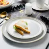 Plates Ceramic Tableware Nordic Minimalism Porcelain Bowl And Plate Set Rice Soup Vegetable