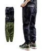 Mode Streetwear Mannen Jeans Losoe Fit Slack Bottom Joggers Broek Marineblauw Groen Zwart Kleur Casual Hip Hop Cargo212Z