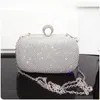 Sacos de noite Shinny Glitter HardSurface Caixa Elegante Feminino Casamento Ombro Bolsa Banquete Festa Luxo Bolsa 230915