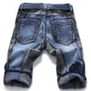 Całkowite nowe dżinsy mężczyzn w stylu letnich patchwork Męskie krótkie spodnie dżinsowe spodnie wysokiej jakości swobodny męski krótki plus size228l