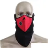 Andra motorcykeltillbehör Varm fleece -cykel Halva ansiktsmasker Er Hood Protection Cycling Ski Sport utomhus Vintercyklar Vindtät SU DHFD8