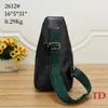 Cross Body Brand Men's Chest Bag Fashion Casual Letter Single Shoulder Bag Solid Color PU Sport Multi functional Storage Crossbody Bag