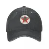 Bérets Texaco signe en détresse casquettes de baseball mode denim tissu chapeau extérieur réglable casquette sport cowboy pour unisexe